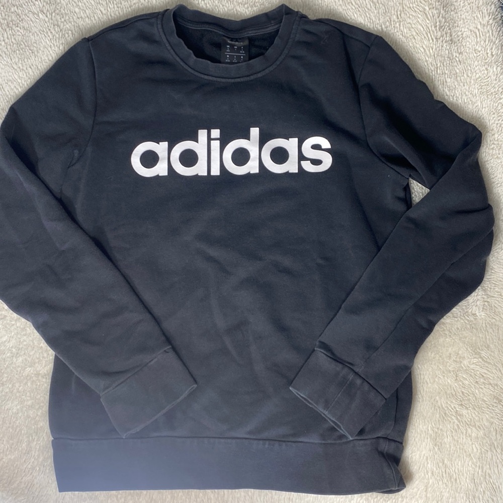 Adidas Black Crew Sweatshirt